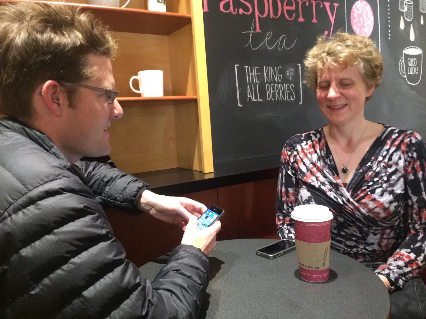 Executive Director, Mike Walsh interviewing Sile O'Modhrain a professor from the University of Michigan discussing blind technology